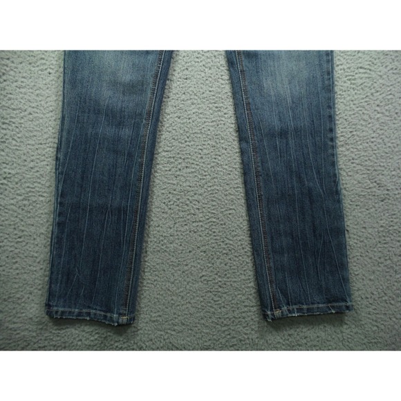Vintage Bongo Jeans Womens Size 11 Blue Denim Straight Leg Mid Rise Stretch NWT - Picture 2 of 15